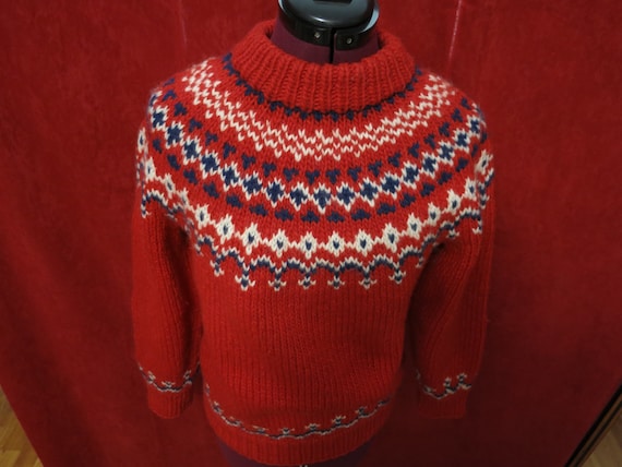 Vintage Jo-Ann Knitwear Pull Over Sweater Hand Kn… - image 1