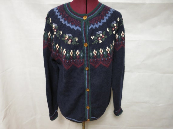 Vintage Northern Reflections Cardigan Knit Sweate… - image 1