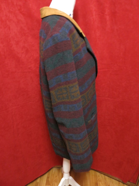 Braeton  Women's Blazer Coat Size M Vintage Aztec… - image 7