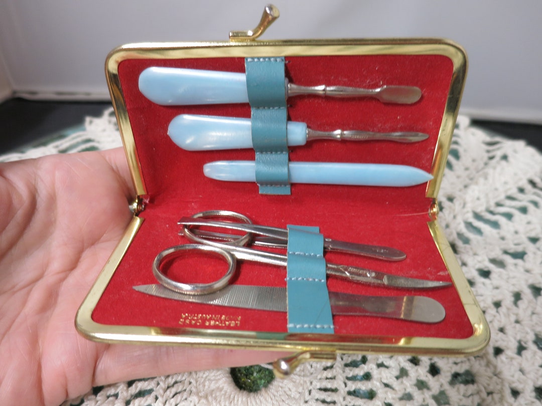vintage-leather-travel-manicure-nail-kit-case-austria-purse-etsy