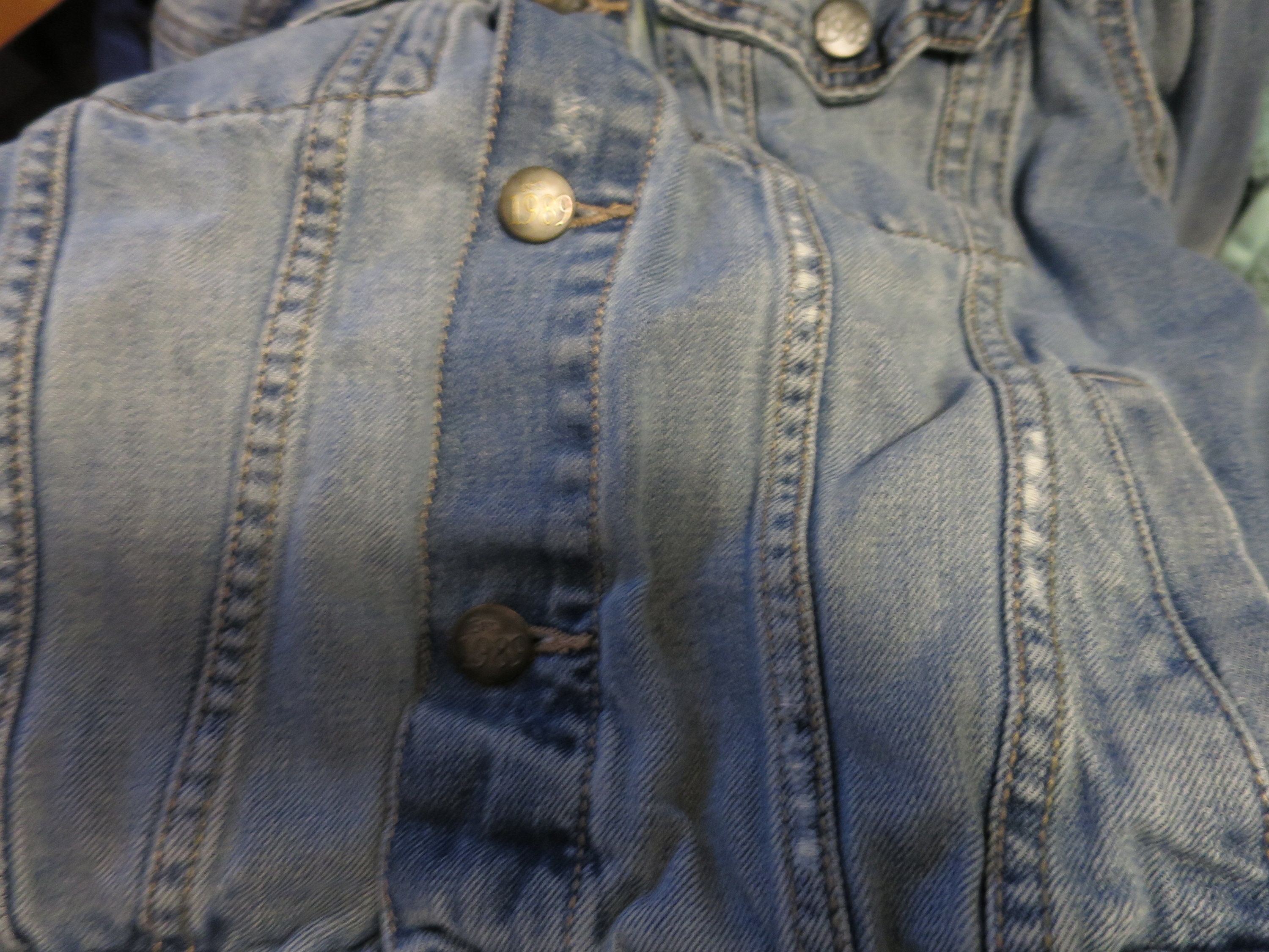 Vintage Place Est 1989 Denim Trucker Coat Girls Size M 7/8 - Etsy