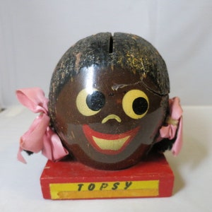 Vintage Island Trader Florida Topsy coconut head bank