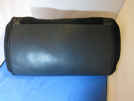 Vintage Picard Shoulder Bag Embroidered Black Sue… - image 6