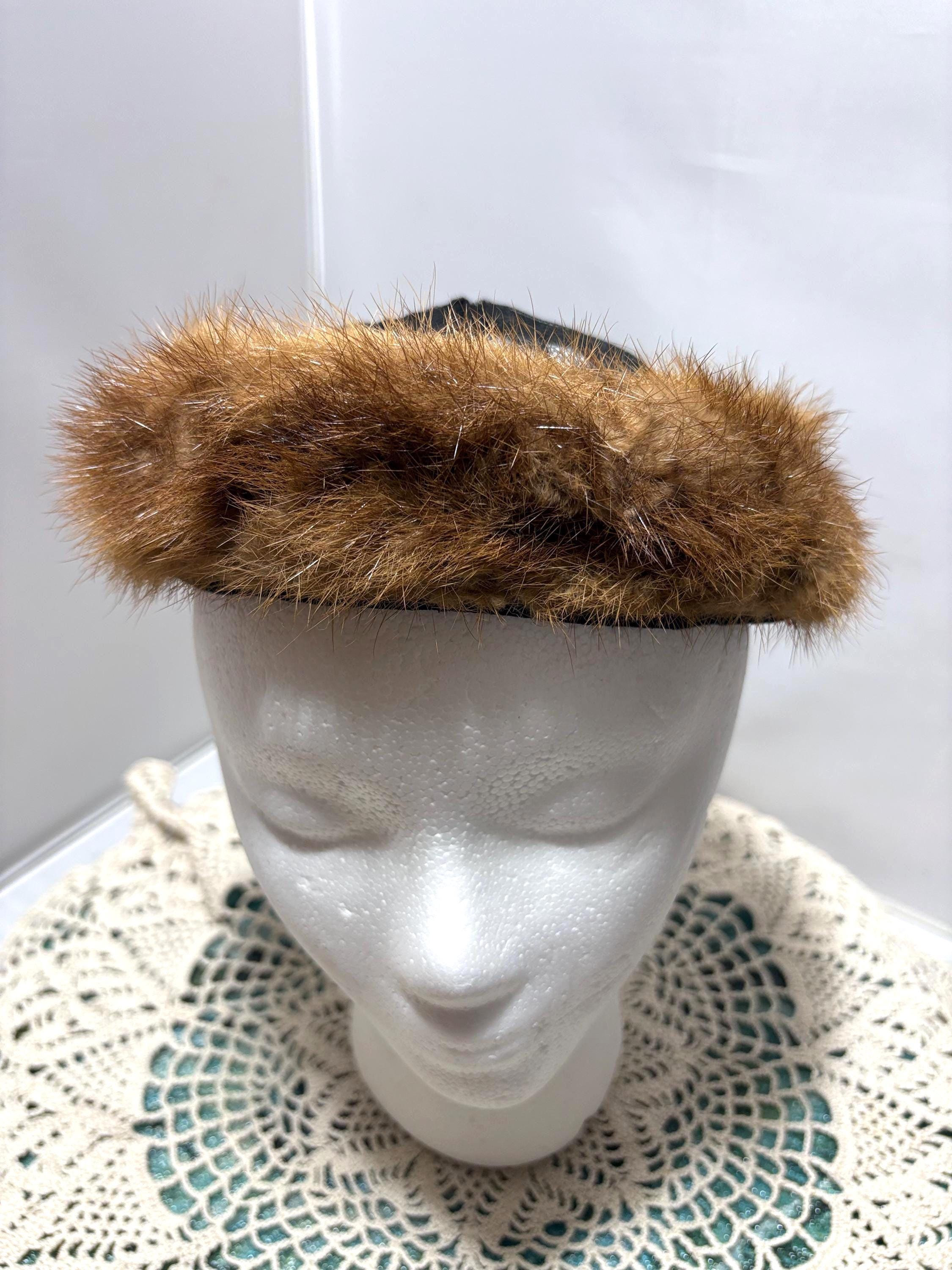Mink Fur Pillbox Hat - Etsy