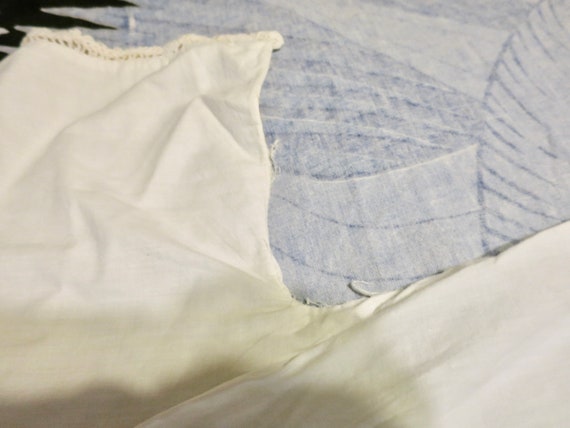 Vintage White Cotton Nightgown Victorian 1800s Mo… - image 7