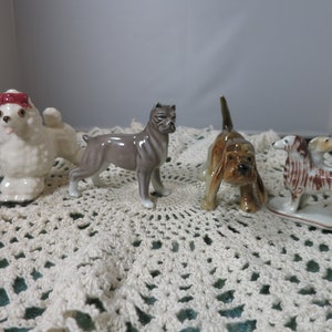 Vintage Made in Occupation Japan Dog Figurine au choix Boxer Caniche Barzoï Hound Hound Niagara Falls Canada