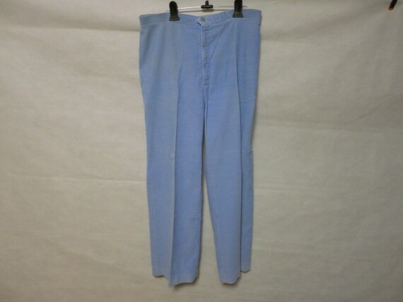 Vintage Levis White Tab Light Blue Corduroy Pants… - image 1