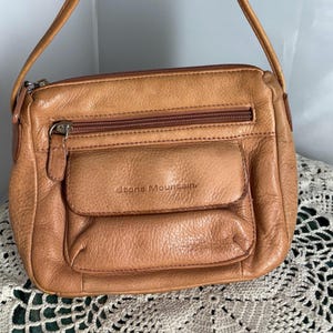 Stone Mountain Tan Soft Pebbled Leather Slingback Bag Stone Mountain Leather Exterior Beige Bags & Handbags for  main image 4