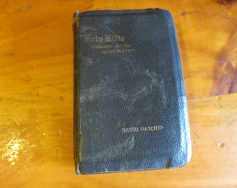Antique Holy Catholic Bible With Clamp Douay & Rheims 1800's