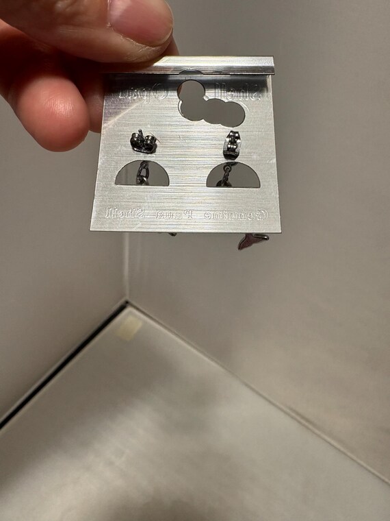 Dolphin Shell Opal Dangle Drop Post Earrings - image 4