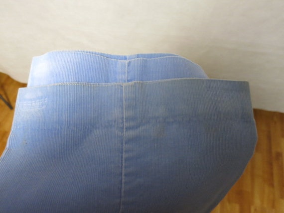 Vintage Levis White Tab Light Blue Corduroy Pants… - image 6