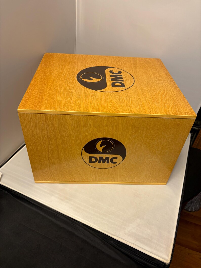 Vintage DMC Thread Floss Store Display 3 Wooden Drawer Embroidery BG ...