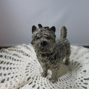 Vintage Goebel Scottish Terrier Scottie Dog Figurine W Germany CH623 Black and Gray