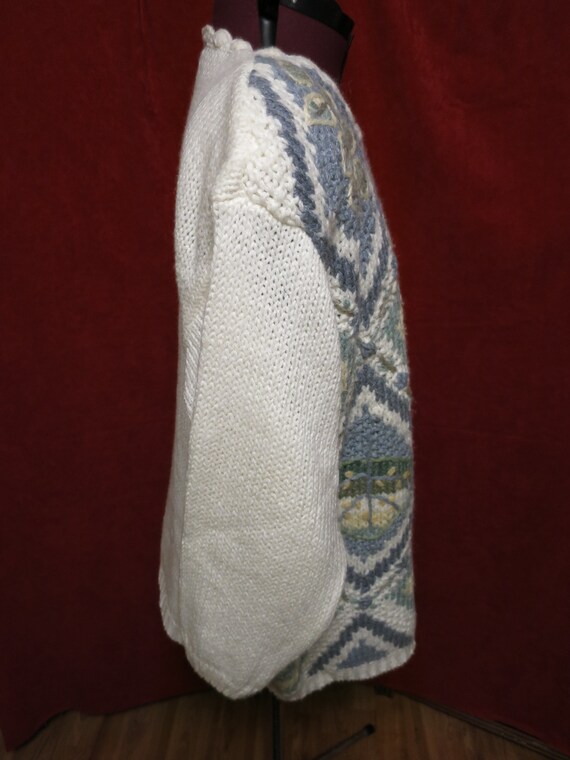 Classic Elements Pullover Sweater Knitted by hand… - image 3