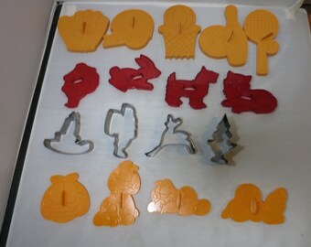 Vintage Cookie Cutter Choice Listing 5pc Sports or 4pc USA Scottie Dog etc or 4pc Tin Candlestick Santa