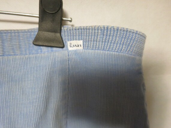 Vintage Levis White Tab Light Blue Corduroy Pants… - image 4