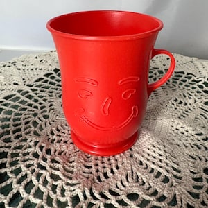 Vintage Advertising Kool Aid Red Plastic Cup Mug