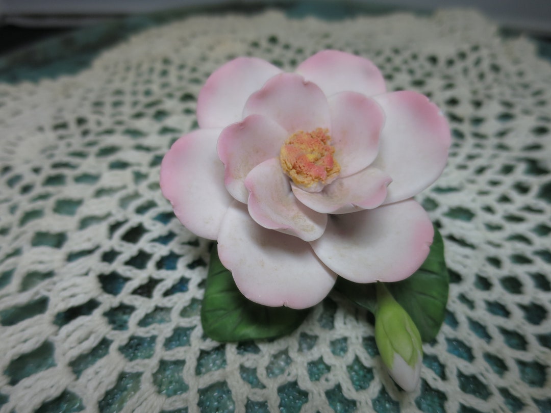 Vintage Porcelain Flower Figurine Unsigned Maker Unknown Best Etsy