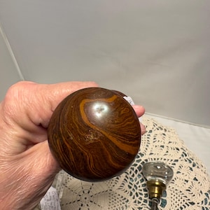 Vintage Door Knob Choice Listing Fluted Glass Parks Bennington Starburst image 10