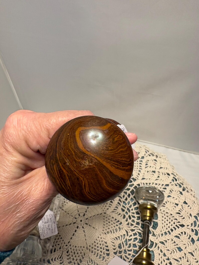 Vintage Door Knob Choice Listing Fluted Glass Parks Bennington Starburst image 10