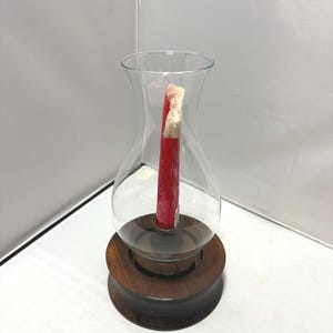 Vintage Candle Lantern Made in Vermont JE MEL Wood Products Granville VT