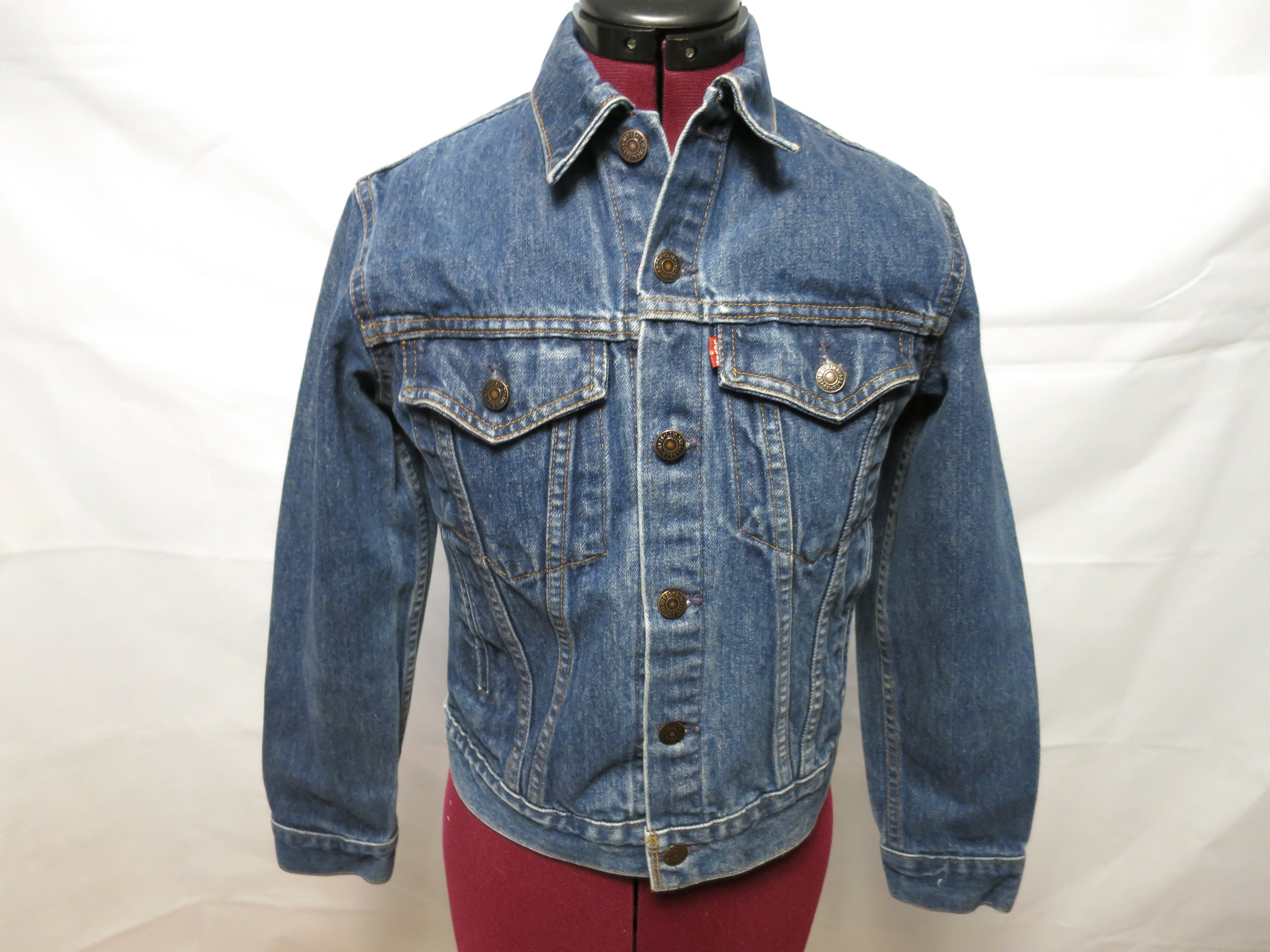 Vintage Denim Jacket Levis Trucker Jacket Size 18 Number 70706 - Etsy Canada