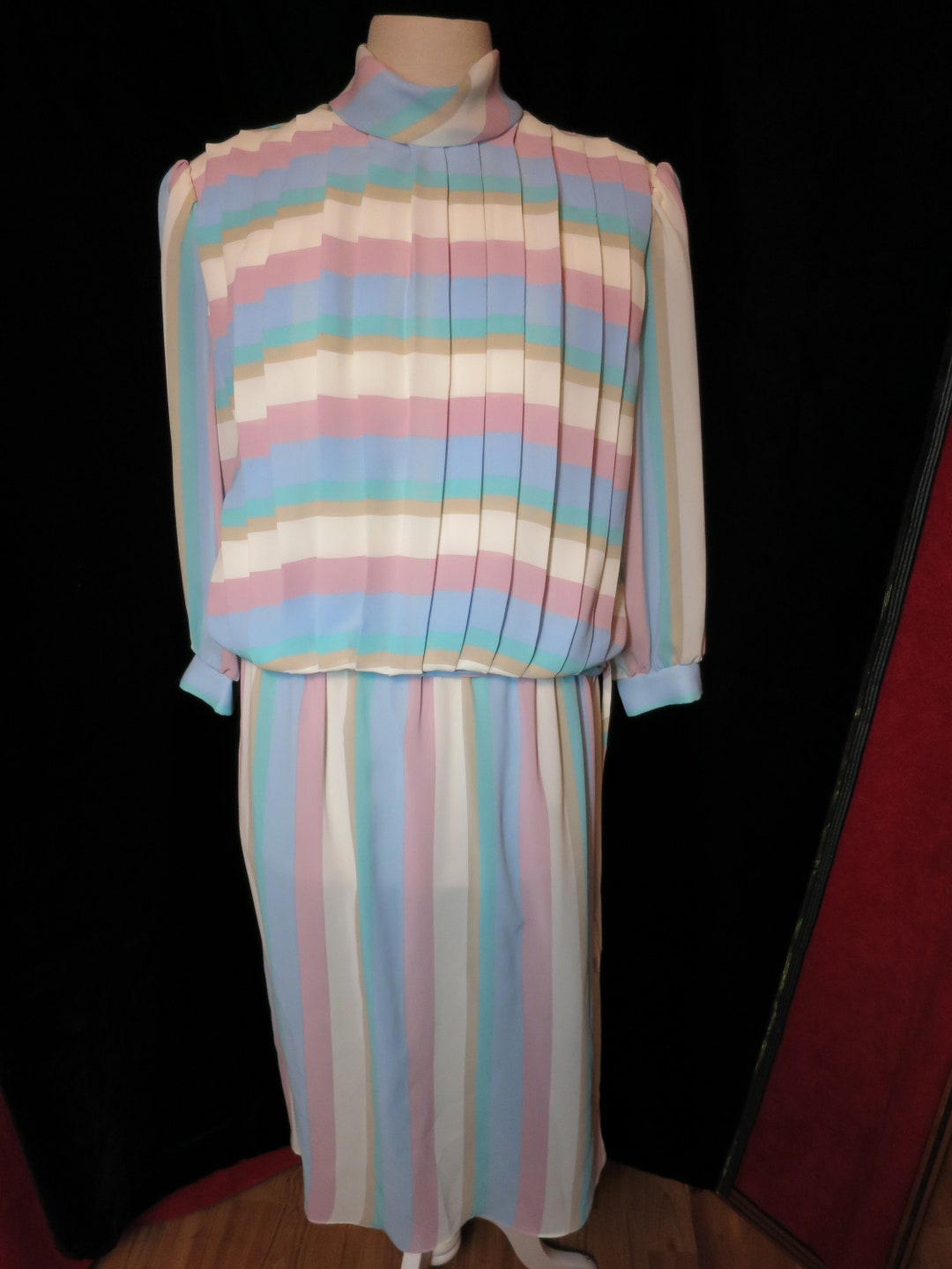 My Jess Petite Dress Size 14 Pleated Slip On Australia