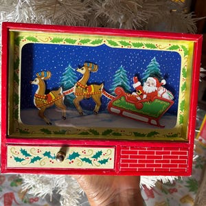 Christmas Music Box 1980 Otagiri Japan 12/33 Rudolph the Red Nosed