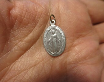 Vintage Mary Conceived Without Sin 1830 Silver Medal