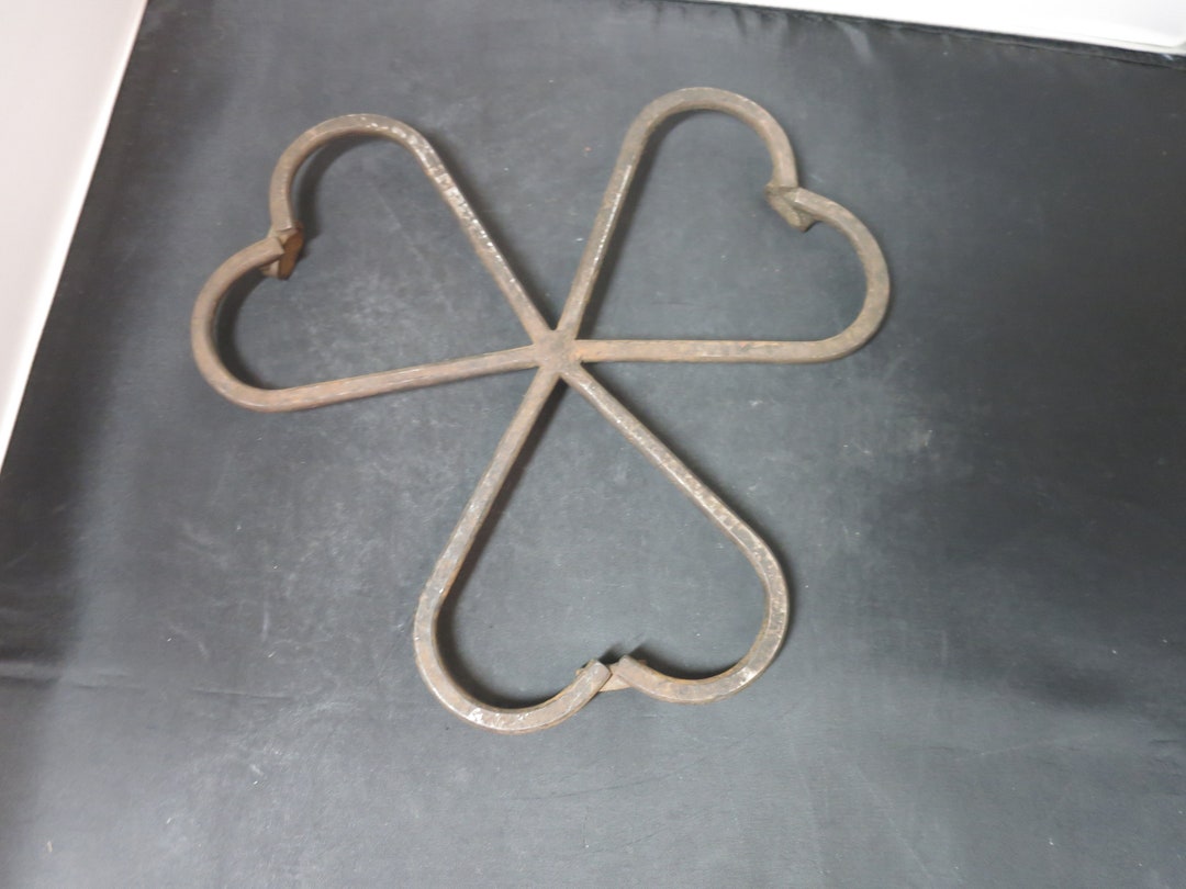 Antique Heart Trivet Hot Plate Cast Iron Unique Etsy