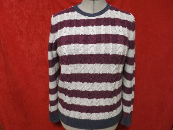 Ll bean striped pullover top