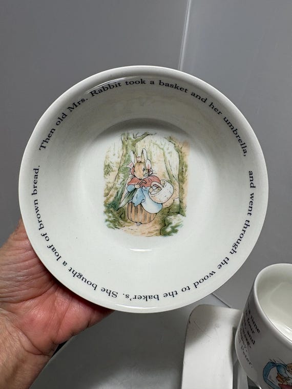 Wedgwood Peter Rabbit Cup or Bowl Choice Vintage 1993 - Etsy