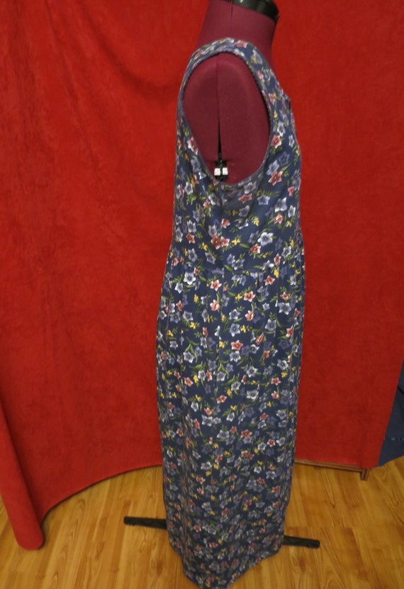 Vintage Erika Studio Floral Maxi Jumper Dress Wom… - image 5