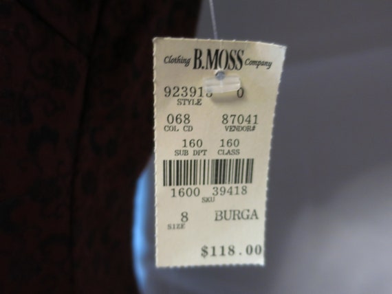 Vintage Harlow nites B Moss Dress Size 8 NWT cond… - image 8