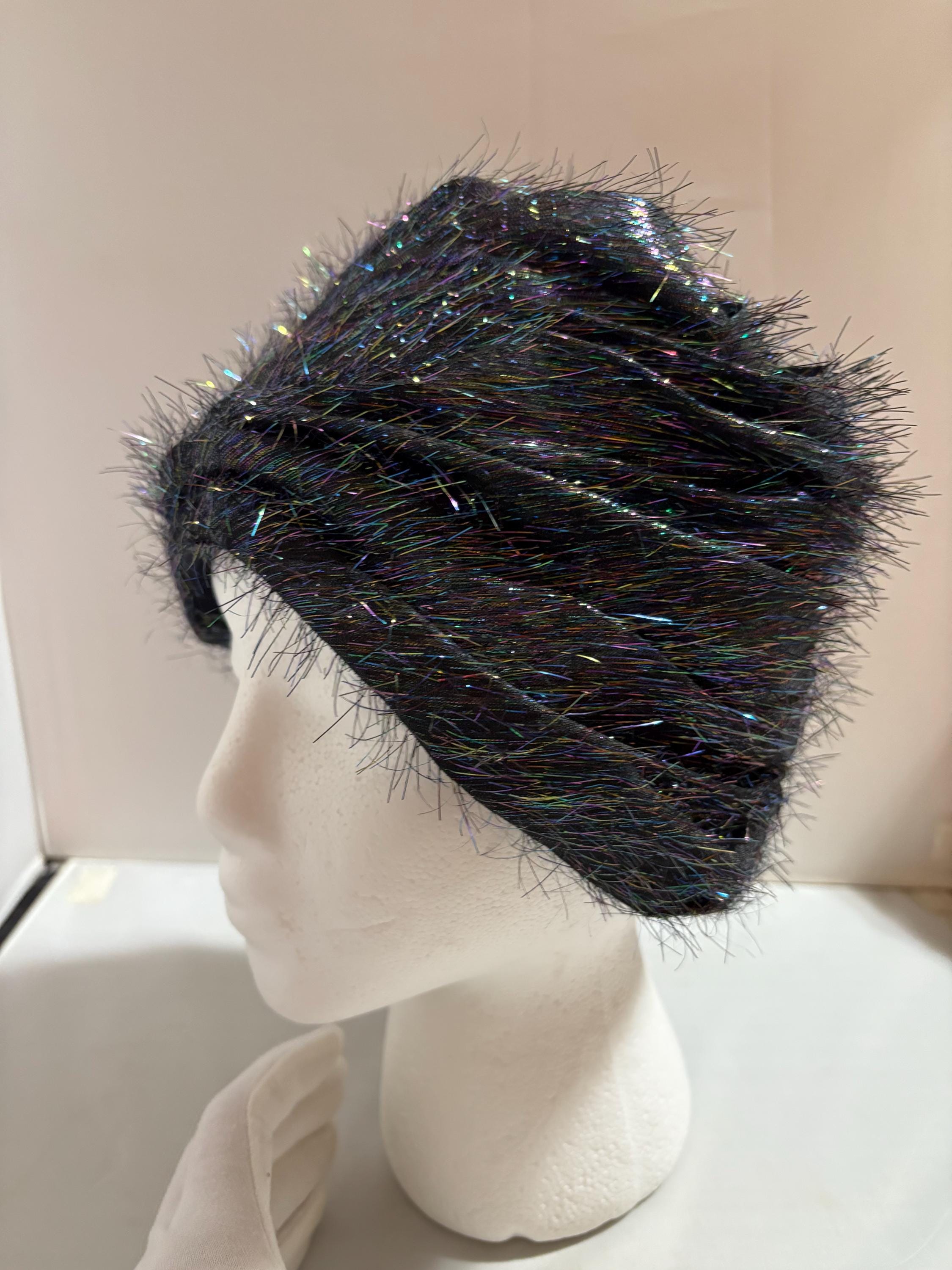 Vintage Metallic Pillbox Hat Union Made USA - Etsy