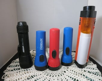 Vintage Eveready Flashlight Choice Listing plus unbranded with Flasher