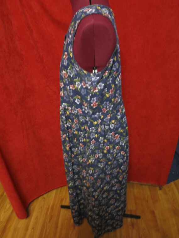 Vintage Erika Studio Floral Maxi Jumper Dress Wom… - image 3