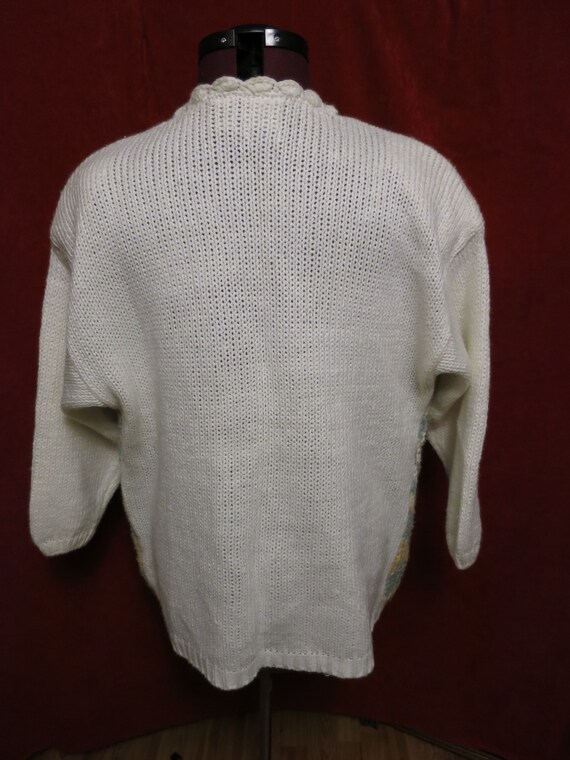 Classic Elements Pullover Sweater Knitted by hand… - image 4