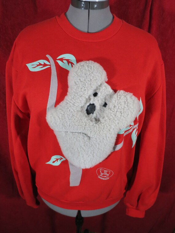 Vintage Australia Koala Bear Sweatshirt Mondo Mer… - image 2