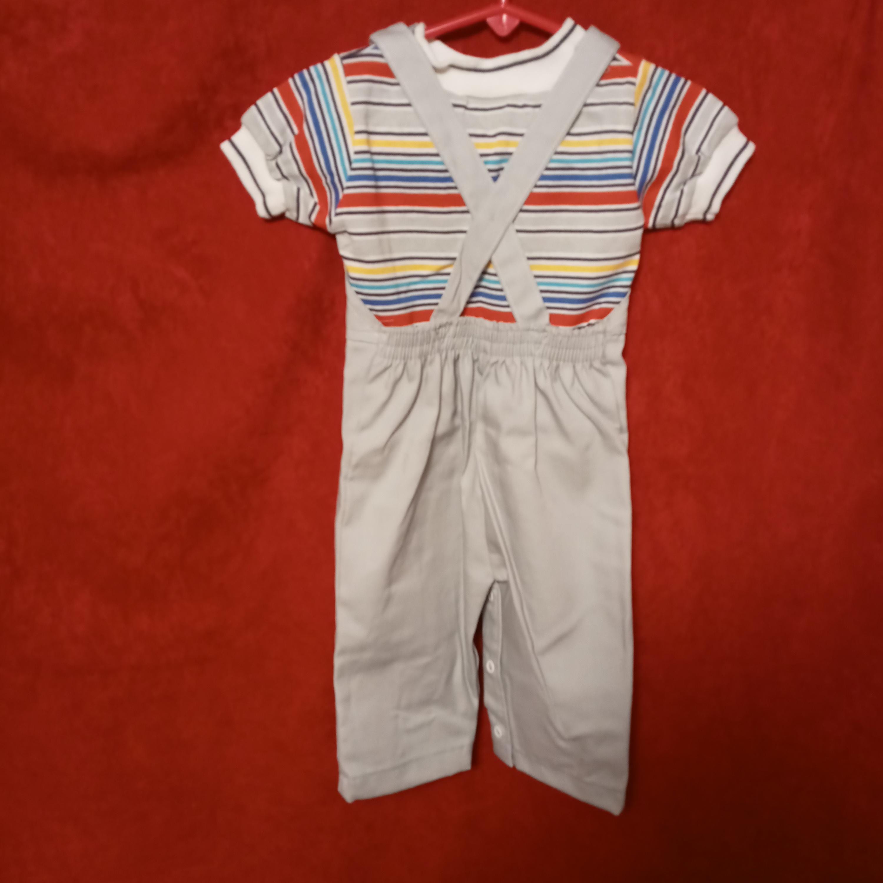 vintage usa ヘルステックス　ロンパース　オーバーオール Vintage 80s Health-Tex 2-piece Outfit Size 18 Months; Made
