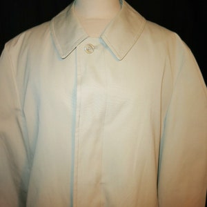 London Towne Mens Coat Winston Khaki Zip Out Lining Size 44 Reg
