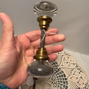 Vintage Door Knob Choice Listing Fluted Glass Parks Bennington Starburst image 12