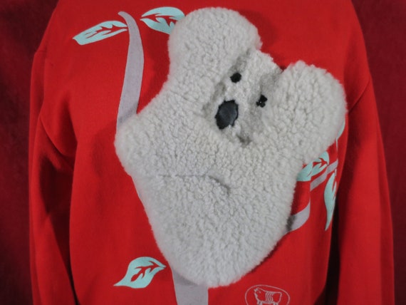 Vintage Australia Koala Bear Sweatshirt Mondo Mer… - image 1