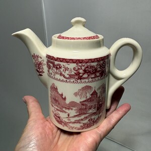 Syracuse Kina Gammal Elfenben O.P. Co Personlig Tekanna C 1925 Restaurangporslin och Hotellporslin