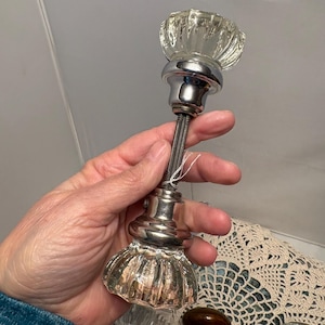 Vintage Door Knob Choice Listing Fluted Glass Parks Bennington Starburst image 3