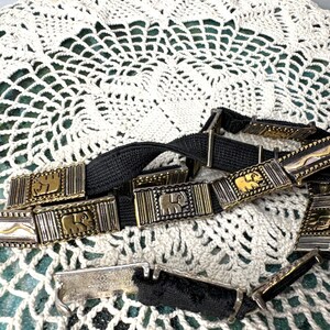 Vintage Chico’s Woven Tan Belt with Silver Animal Horn Buckle Chico main image 4