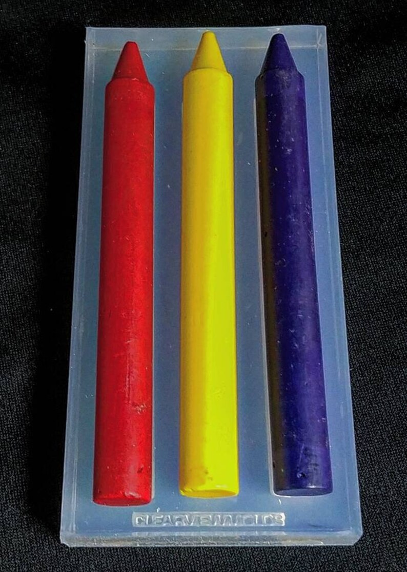 Crayola Mold big size School crayon MoldSugar Etsy