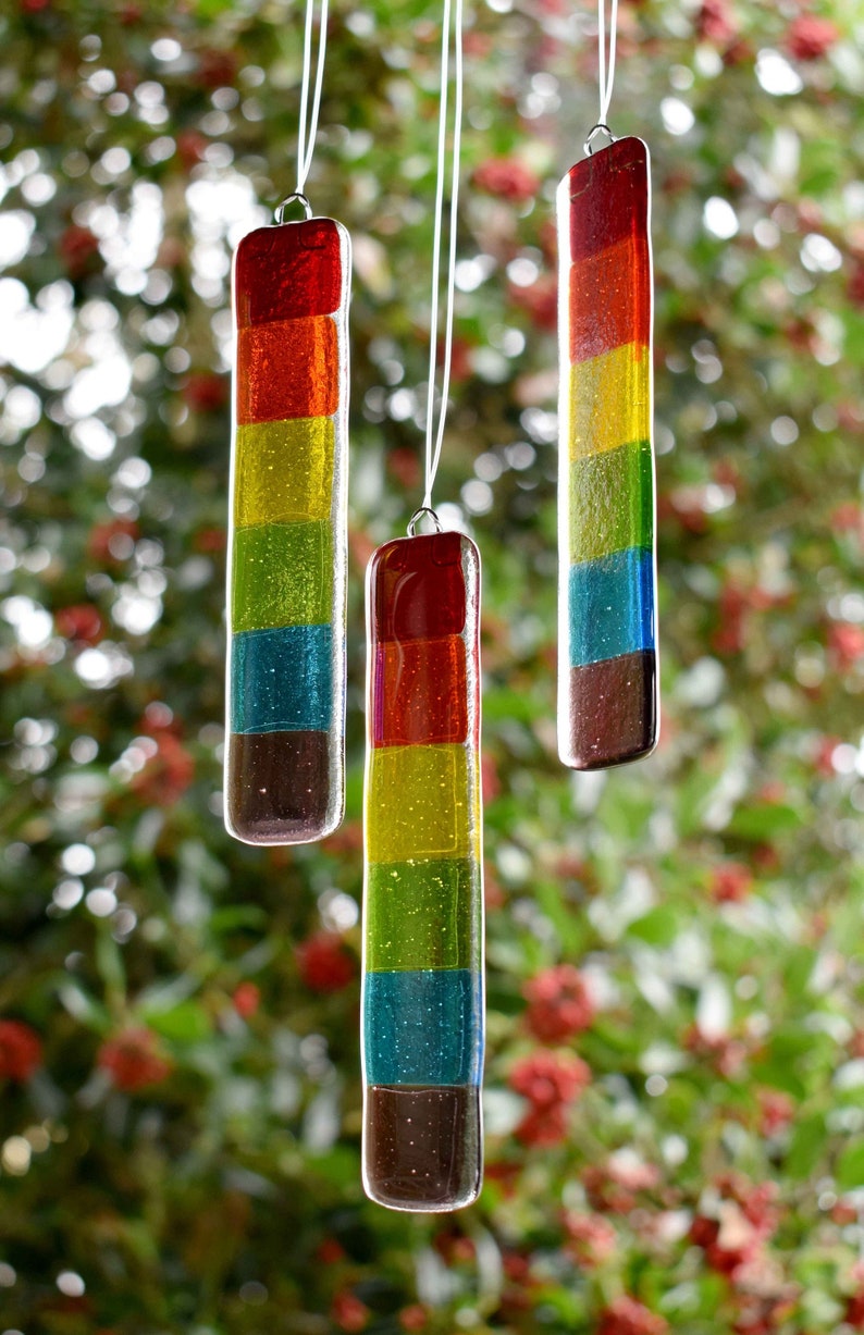 Fused Glass Rainbow Suncatcher