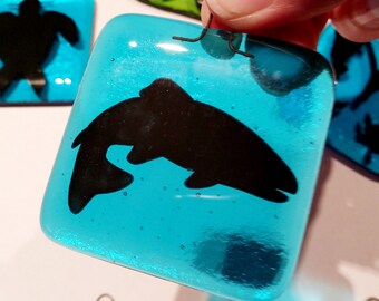 Handmade Fused Glass Fish Suncatchers