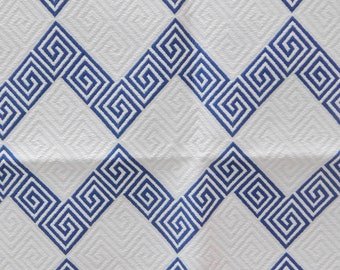 Greek Key imprimer papier tissu multi annonce 500x750mm 